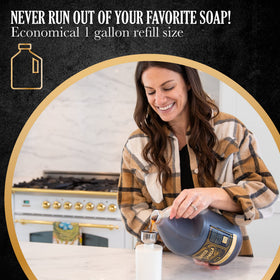 Carolina Castile Soap highly concentrated formula aims for economical refills.