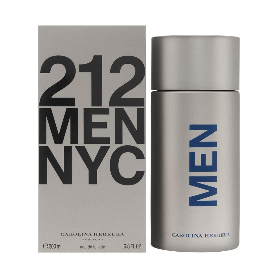 Carolina Herrera 212 for Men bottle, versatile office fragrance option.