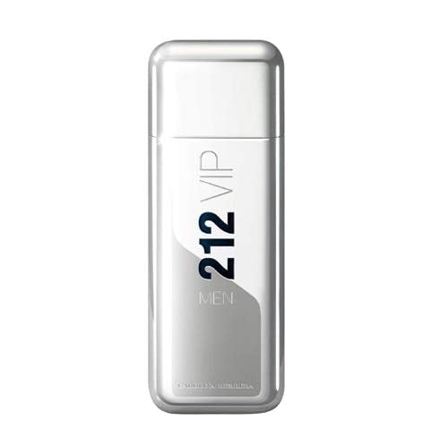 Carolina Herrera 212 VIP Men NYC EDT spray action, suggesting a bold presence through the evening.