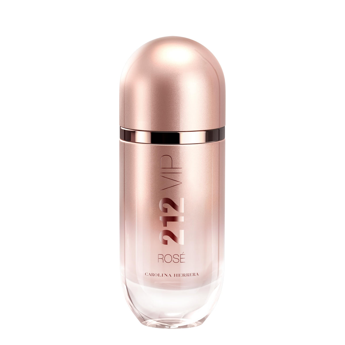 Carolina Herrera 212 VIP Rosé bottle front view for daily elegance and celebration.