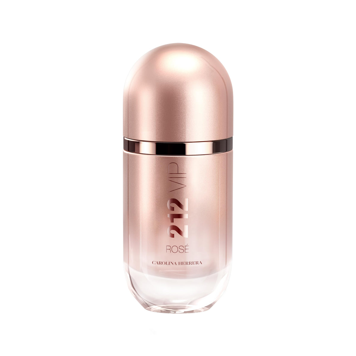 Carolina Herrera 212 VIP Rosé bottle with a matte rose finish for a chic day-to-night look.