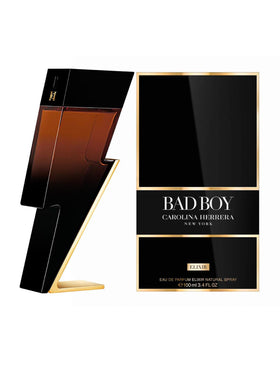 Carolina Herrera Bad Boy Elixir bottle side profile showing modern masculine style.
