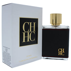 CH by Carolina Herrera Men bottle-front view highlighting a sleek, versatile design.