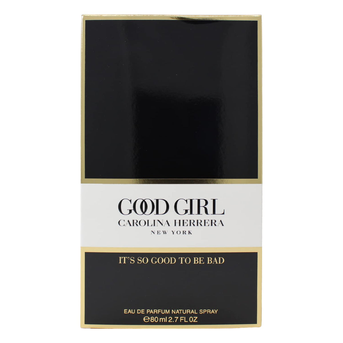 Carolina Herrera Good Girl EDP bottle front view, ideal for elegant evening occasions.