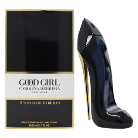 Carolina Herrera Good Girl EDP flacon close-up, sleek silhouette for confident wear.