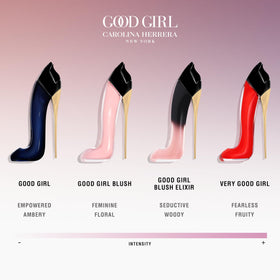 Carolina Herrera Good Girl packaging box, premium gifting presentation.