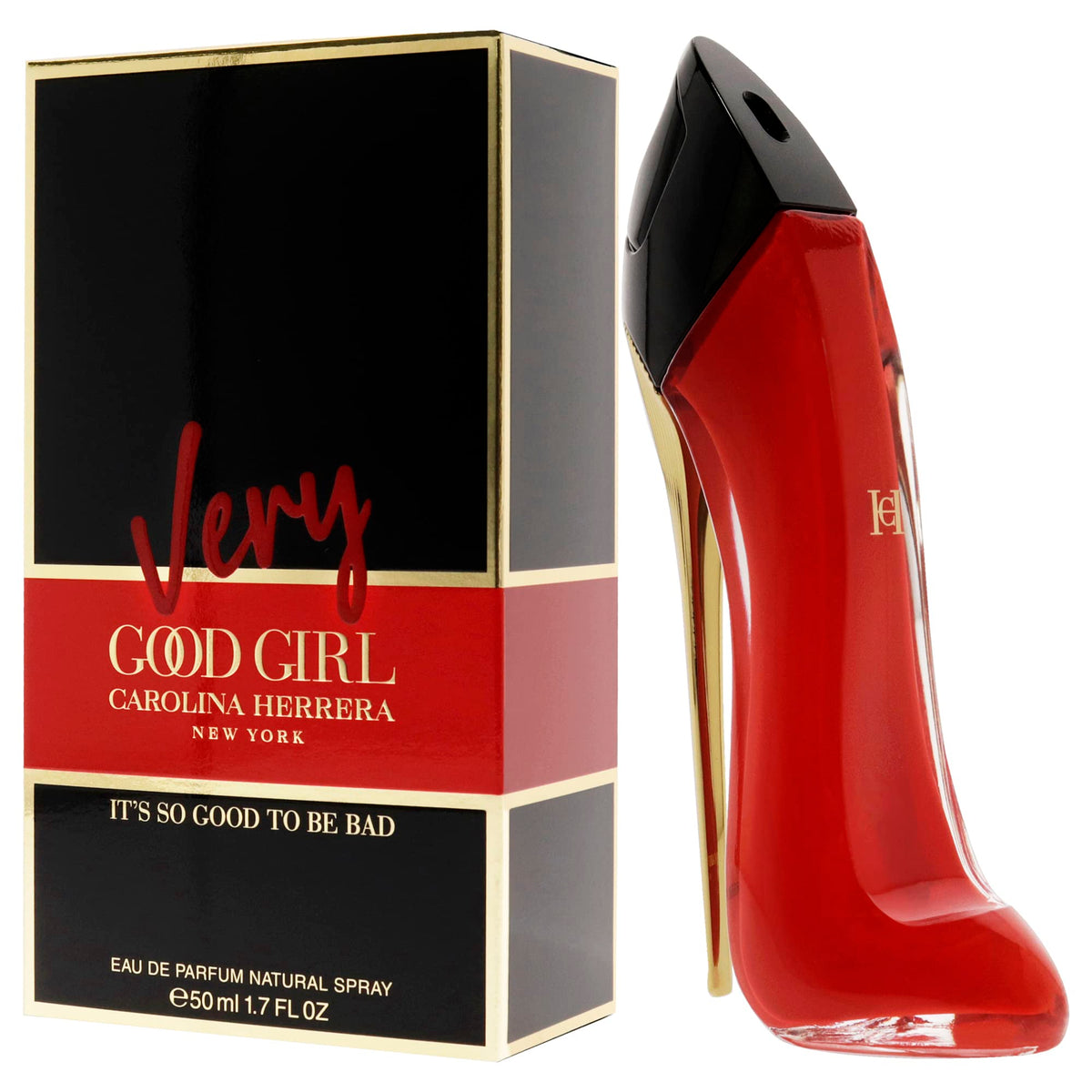 Carolina Herrera Very Good Girl EDP base notes of vanilla and vetiver add warmth and depth