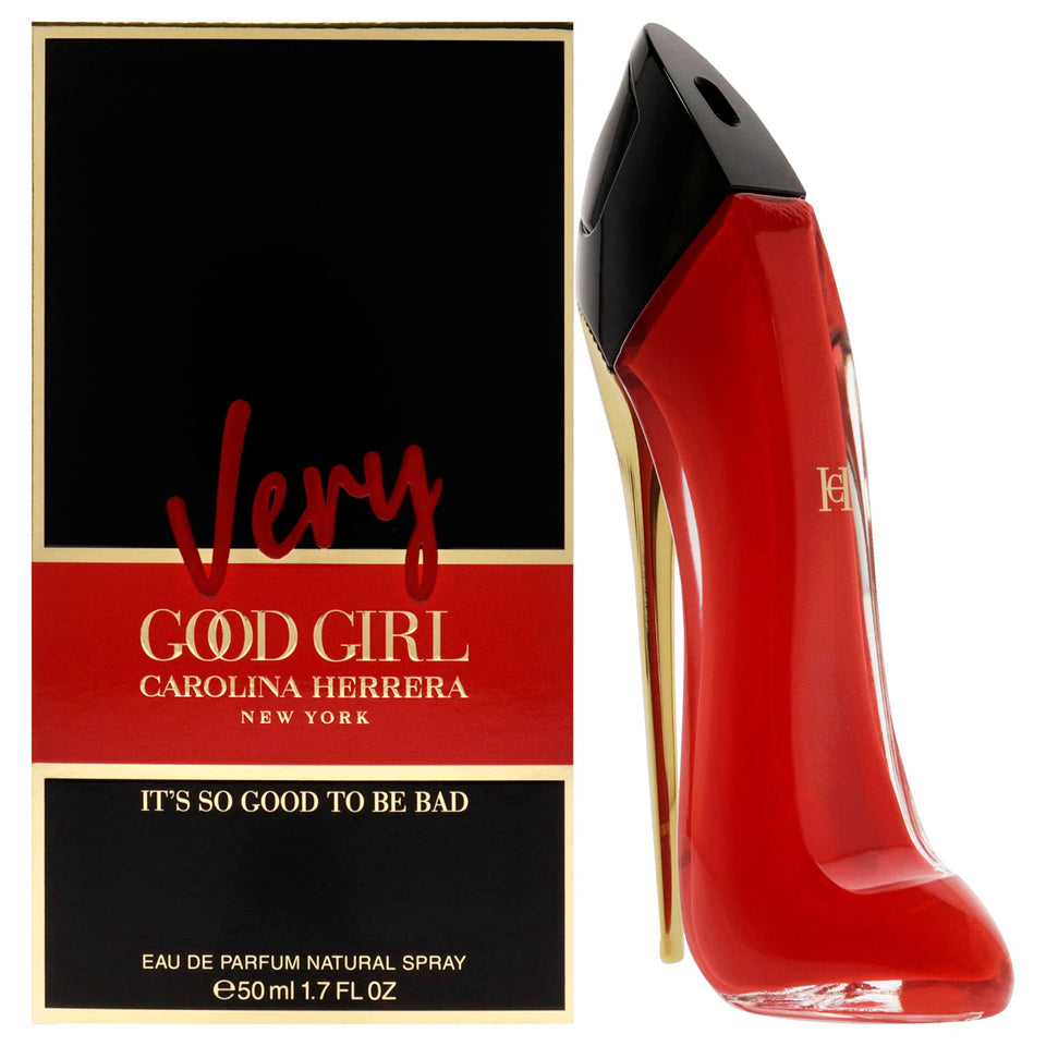 Carolina Herrera Very Good Girl EDP bottle front showcases chic packaging for daily wear
