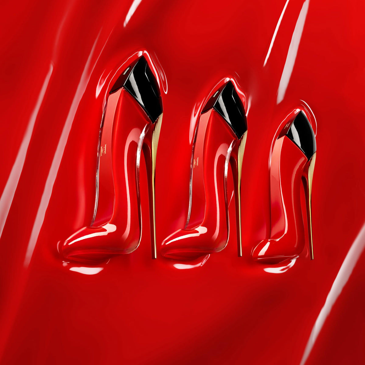 Carolina Herrera Very Good Girl EDP notes of rose and currant for vibrant allure.