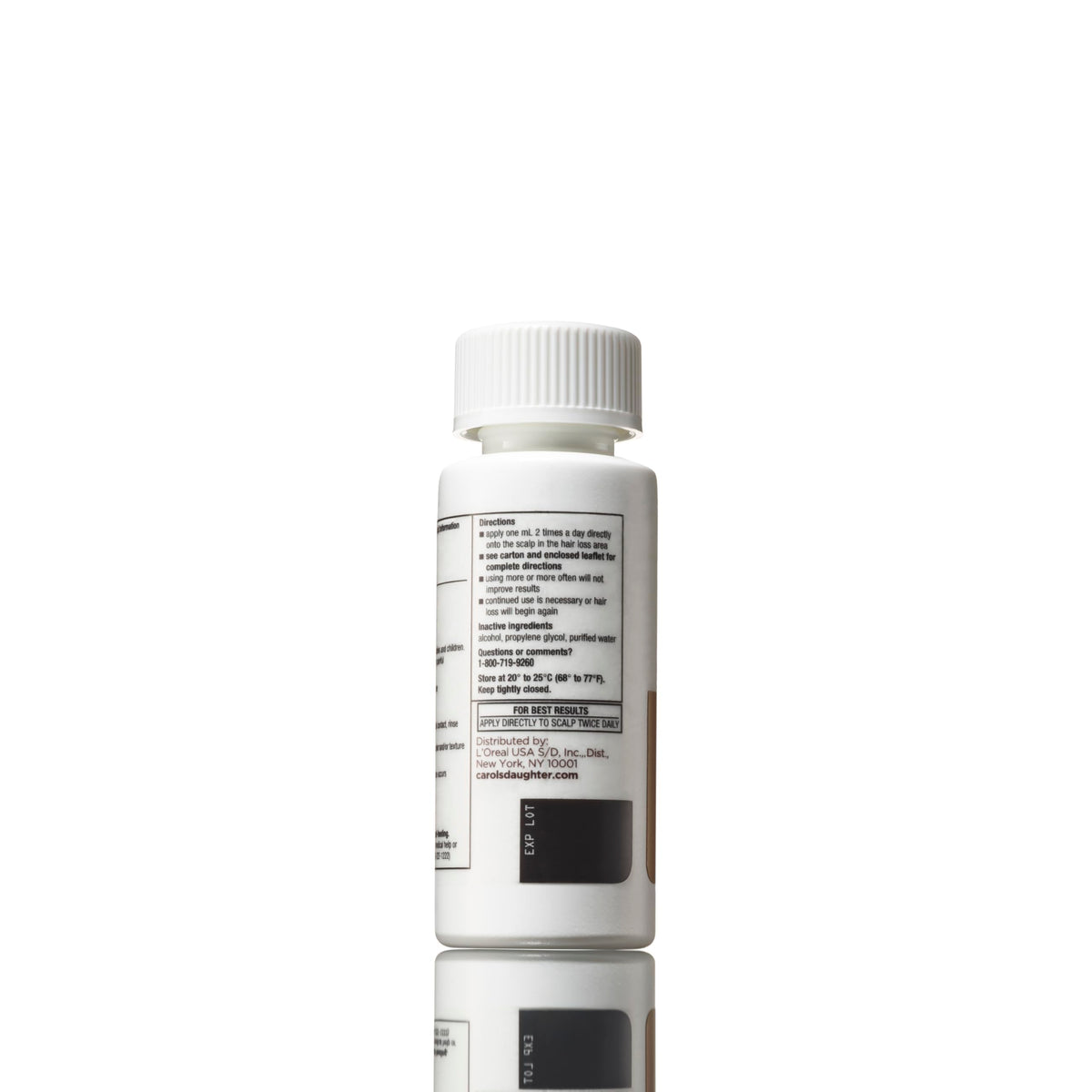 Close-up of Goddess Strength label emphasizing the 2% formula.