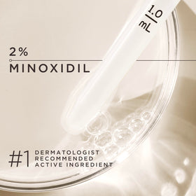 Goddess Strength label with 2% Minoxidil and ingredient highlights.