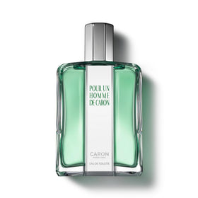 Caron Paris Pour Un Homme EDT bottle showing timeless fragrance for daily wear