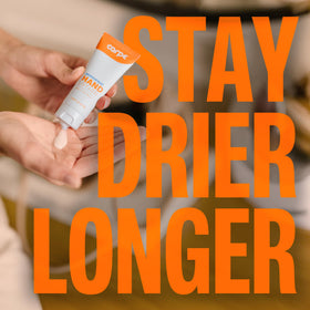 Travel-friendly Carpe lotion tube fits into a bag