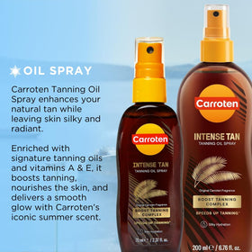 Carroten Calendula antioxidants nourish skin during sun care routine.