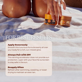 Close-up of Carroten travel-size packaging for on-the-go tanning.