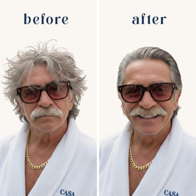 Casa Di Canio Terra Clay matte finish look on styled hair.