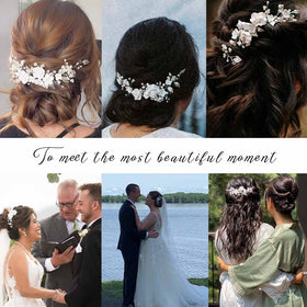 CASDRE hair-vine-updo-clip provides flexible, comfortable fit.