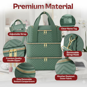 Holds up to 84 bottles with secure dividers for safe transport