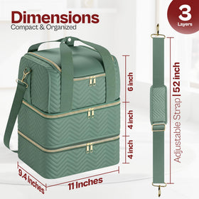 Castal teal case open top layer reveals organized storage and quick polish selection