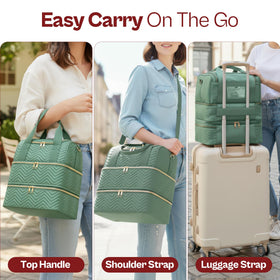 Travel-ready design with luggage strap and reinforced straps for on-the-go professionals