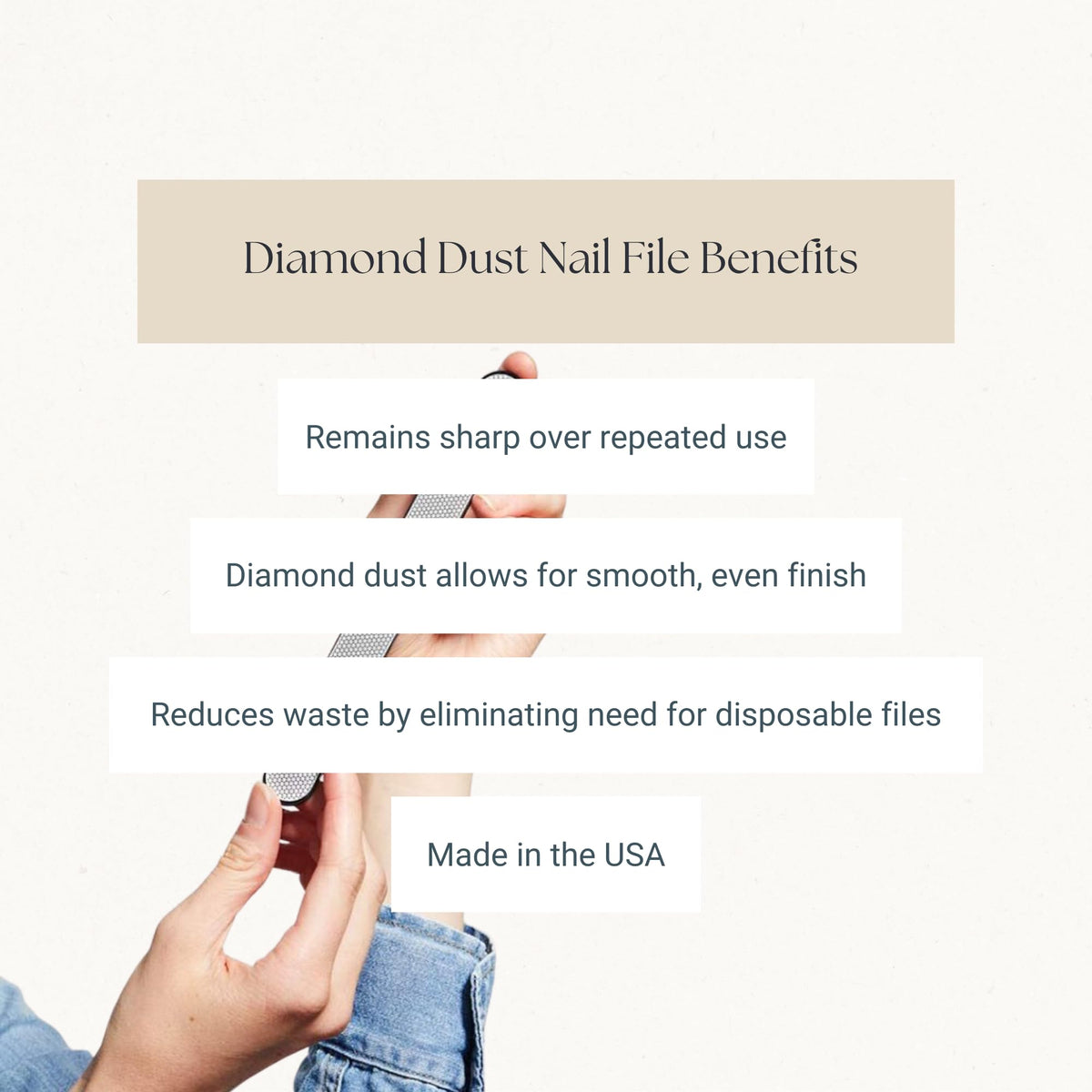 Caswell-Massey Diamond Dust Nail File polished steel core close-up