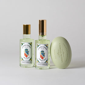 Caswell-Massey Greenbriar bar aroma with vetiver, mandarin, sage.