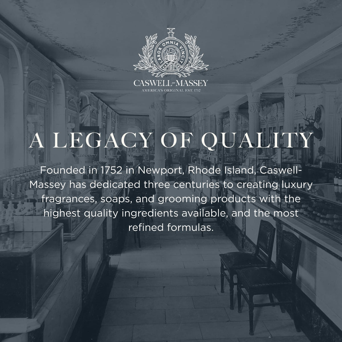 Caswell-Massey Heritage crafted in the USA with 270 years of tradition.