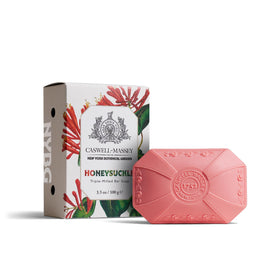 Caswell-Massey Honeysuckle soap bar wrapped for gift-ready presentation.