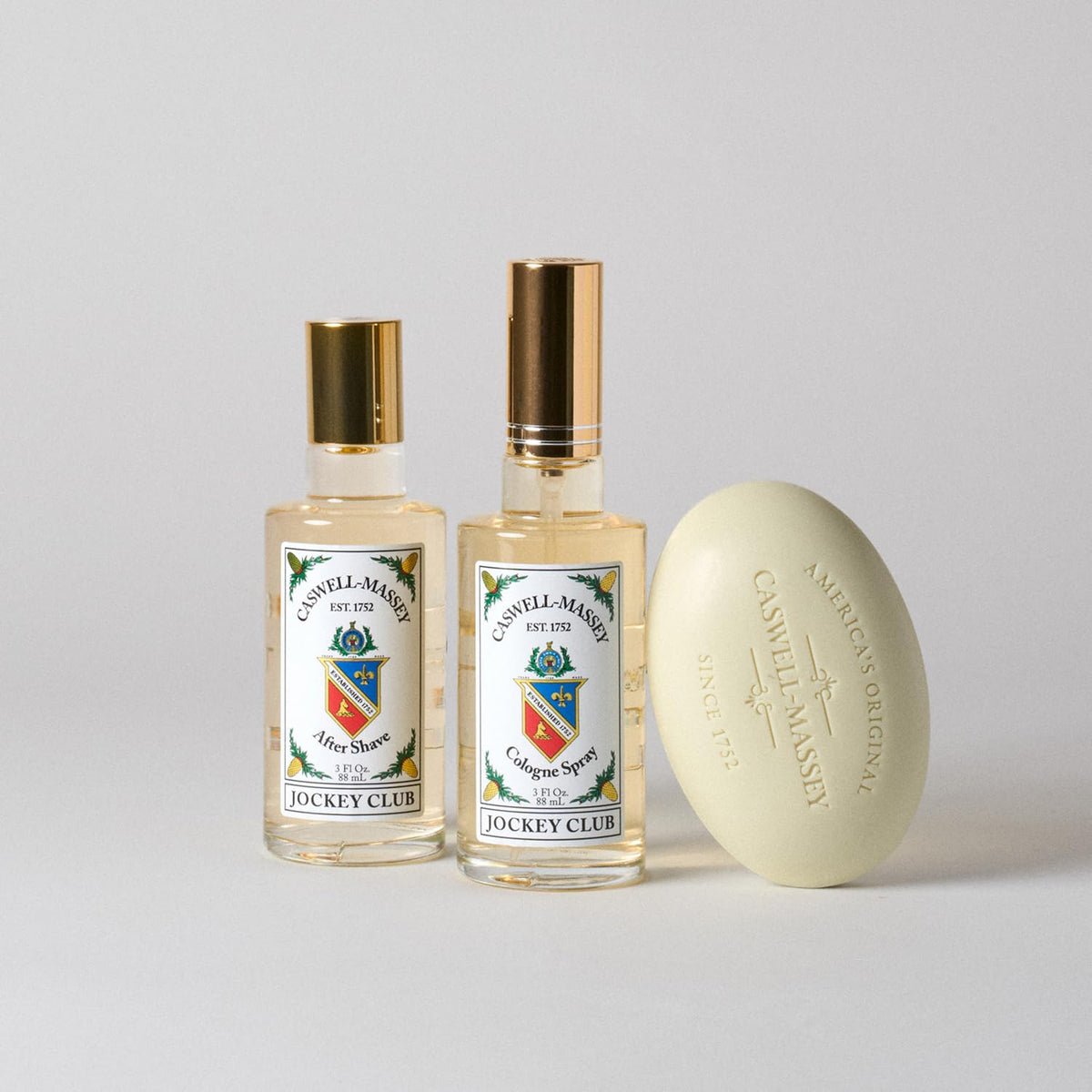 Caswell-Massey Jockey Club gift-ready packaging, ideal for gifting occasions.