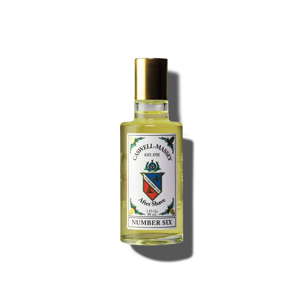 Caswell-Massey Number Six aftershave pour application for easy post-shave toning.