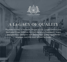 American-made stamp signals centuries of grooming craftsmanship and quality.