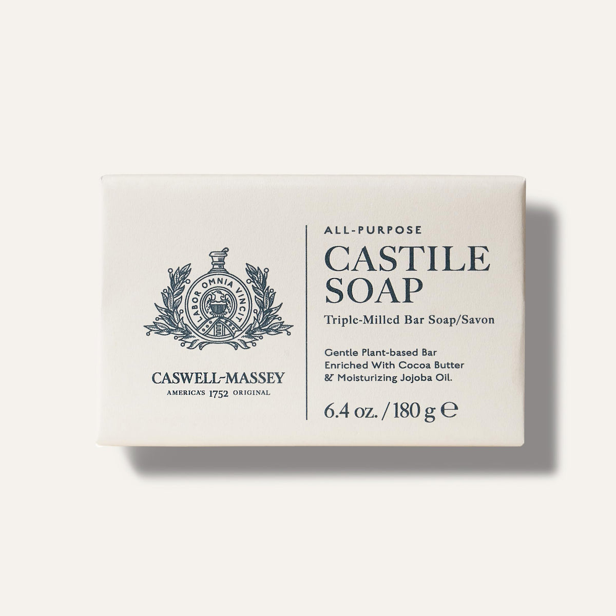 Caswell-Massey Pure Castile Soap with shea butter nourishes skin