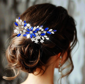 Catery bridal hair comb size 4.5 by 3.5 inches with adjustable fit