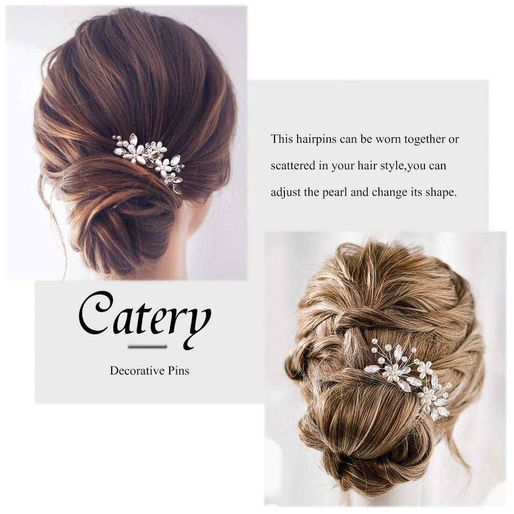 Catery bridal hair accessory for bridesmaids in silver.