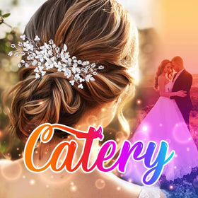 Catery mother-of-bride accent hair comb for elegant styling.