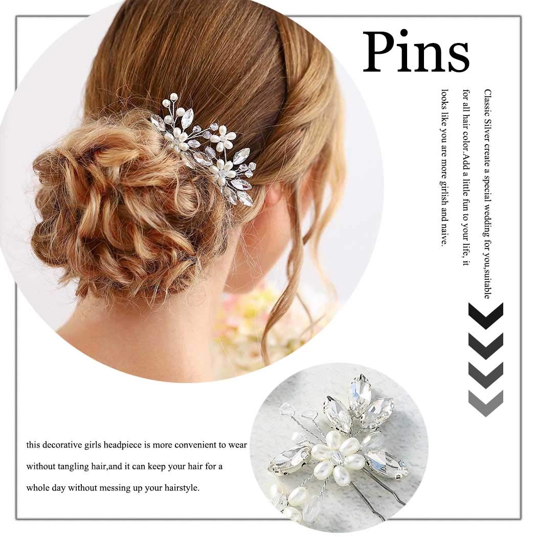 Two-pack Catery wedding hair pins ready for your look.