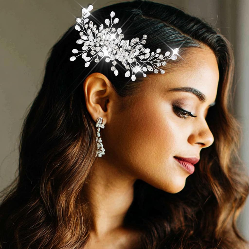 Catery rhinestones comb accent for flower girl hairstyles