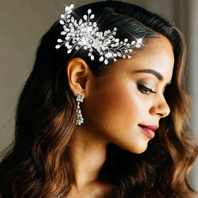 Catery rhinestones comb accent for flower girl hairstyles