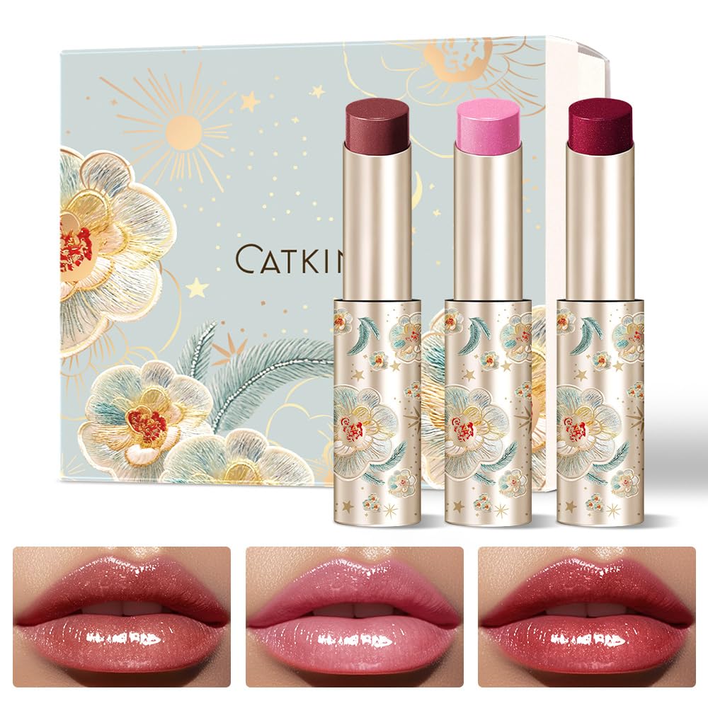 Catkin glossy lip balm gift set packaging ideal for gifting