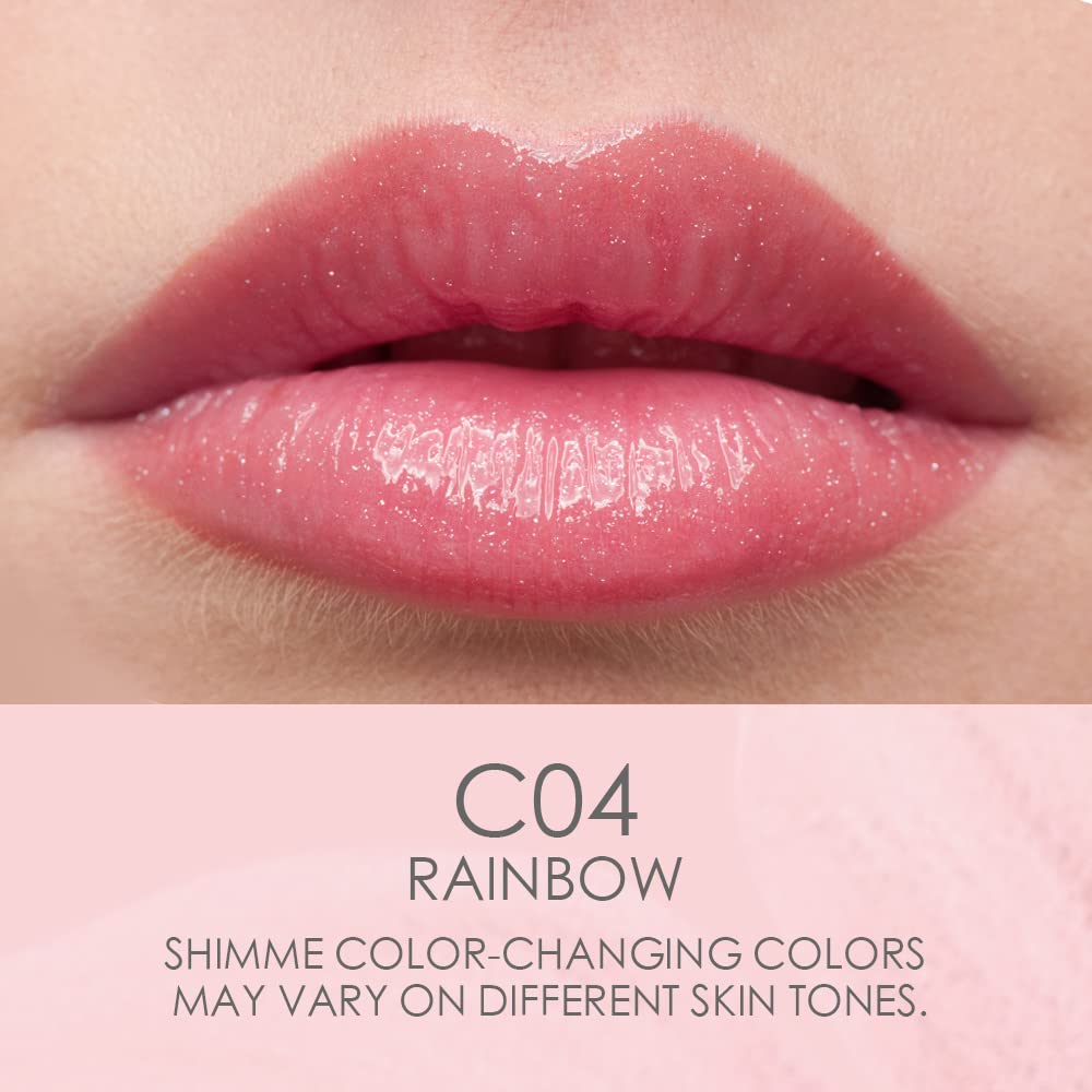 Catkin Lip Balm Color Change application shows clear-to-pink transition on lips