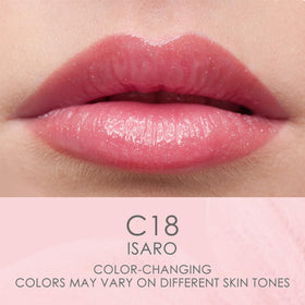 Catkin lip balm color-changing swatches reveal natural pink tint.