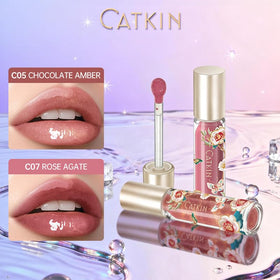 Catkin Lip Plumper Gloss wearable alone or layered for dimension