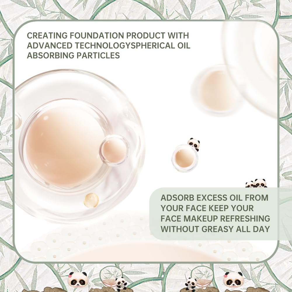 Catkin Panda Land cushion waterproof finish helps makeup stay fresh during outdoor activities