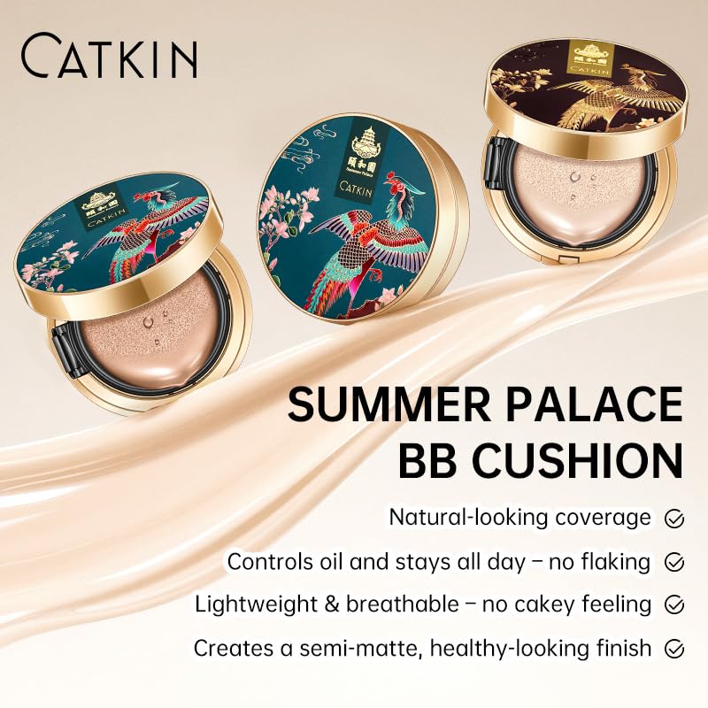 Catkin Phoenix Compact Case with phoenix pattern adds chic, gift-ready appeal