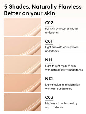 Catkin Phoenix Cushion inner texture and serum-infused base for long-wear.
