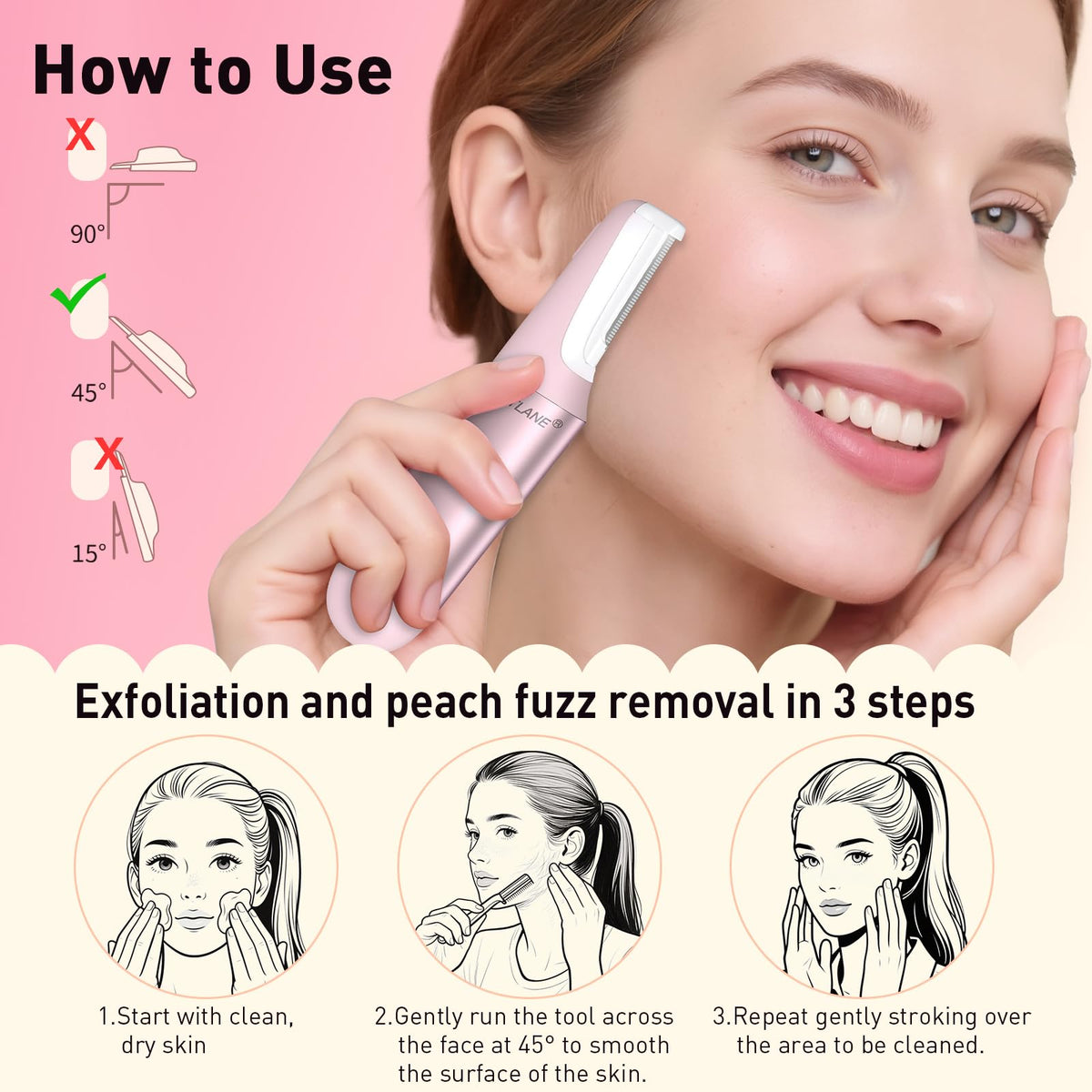 CATLANE at-home routine setup illustrates simple daily dermaplane use.
