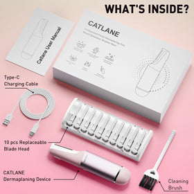 CATLANE easy-grip handle offers comfortable control during treatment.