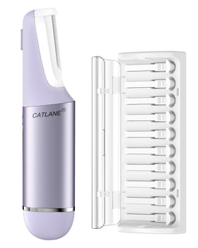 CatLane Dermaplane Razor close-up of facial blades for precise exfoliation.