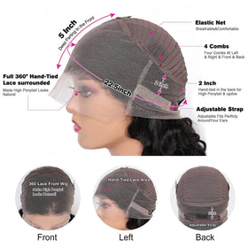 catti 360 lace close-up shows invisible knots for seamless look