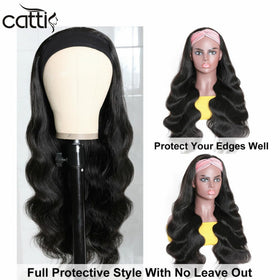 Catti virgin Brazilian hair 150 density showing full, natural-looking volume